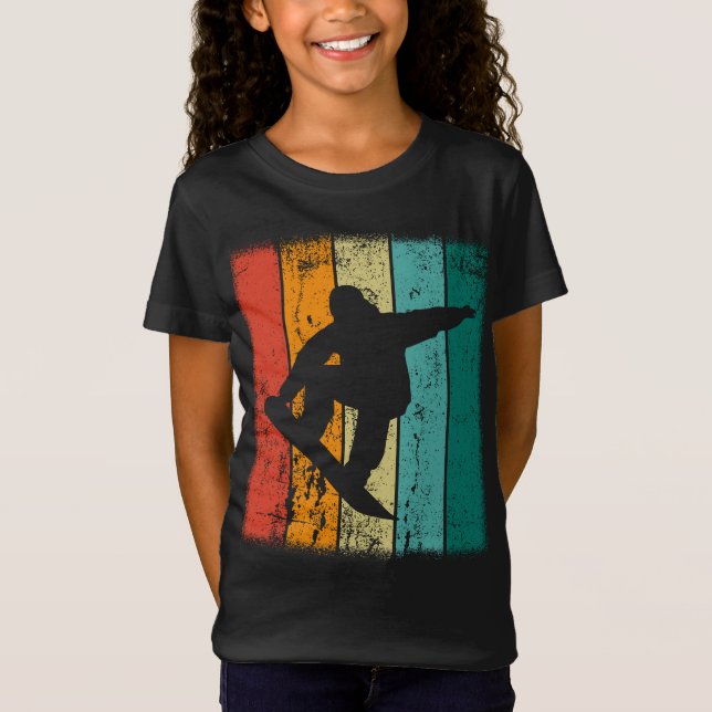 Retro Snowboard T-Shirt (Vorderseite)