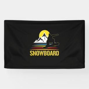 Retro-Snowboard Vintag Banner