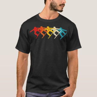 Retro Snowboarder Snowboarden (1) T-Shirt