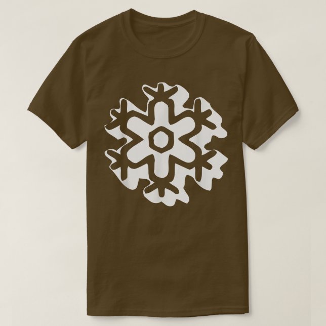 Retro Snowflake Groovy 531 T-Shirt (Design vorne)