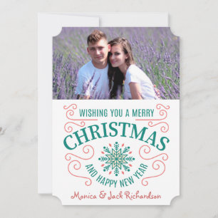 Retro Snowflake Swirt Fotovorlage Weihnachten