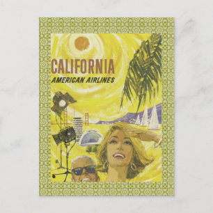 Retro-SoCal-Flugreisen  Postkarte