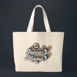 Retro Soccer Mama Sublimierung Design, Fußball Jumbo Stoffbeutel<br><div class="desc">Retro Soccer Mama Sublimierung Design,  Fußball</div>