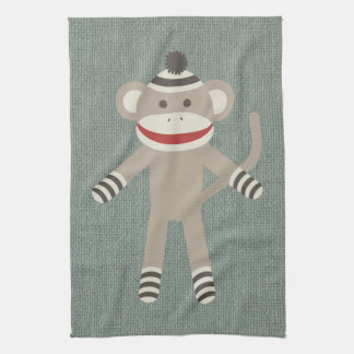Retro Socken-Affe Handtuch