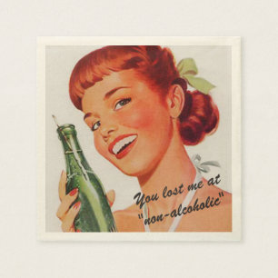 Retro Soda Ad Joke Serviette