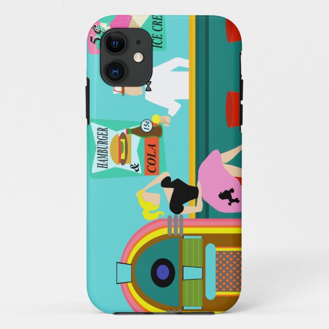 Retro Soda Fountain iPhone 5/5S Coque (Dos)