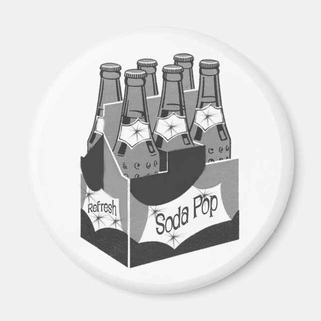 Retro Soda Pop Magnet (Vorne)