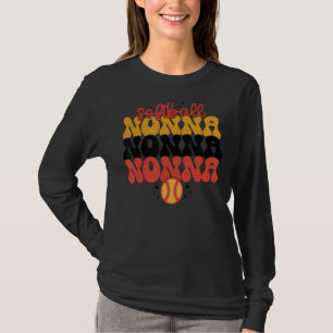 Retro Softball Nonna Softball Mama Nonna Mütter D T-Shirt