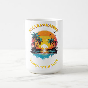 Retro Solarparadies - Von den Gezeiten geführt T-S Kaffeetasse