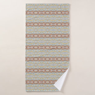 Retro-Sommer geometrisches Farblockmuster-Design Badehandtuch