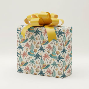 Retro Sommer  Geschenkpapier