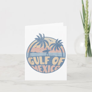 Retro Sommer Golf von Mexiko Forever Beach Golfo d Karte