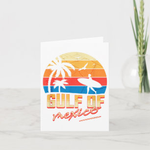 Retro Sommer Golf von Mexiko Forever Beach Golfo d Karte