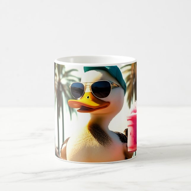 Retro-Sommer lustige Roller-Ente Kaffeetasse (Mittel)