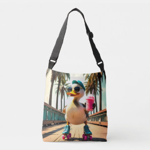 Retro-Sommer lustige Roller-Ente Tragetaschen Mit Langen Trägern