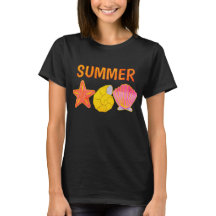 Retro-Sommer-Meeresmuscheln 