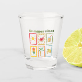 Retro-Sommer-Stimmung-Design Schnapsglas