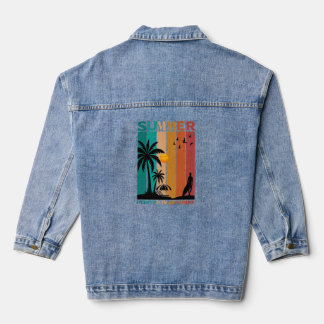 Retro-Sommer-T-Shirt "Painted in Sunshine" Jeansjacke
