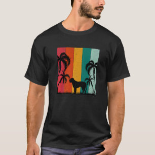 Retro Sommer Thema Mastiff Hunde Sommerurlaub T-Shirt