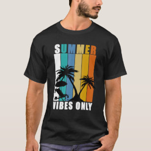 RETRO SOMMER VIBES VINTAGE RAYS T-SHIRT BEACHY VIB