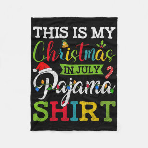 Retro Sommer Xmas Das ist mein Weihnachten im Juli Fleecedecke
