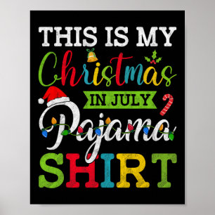 Retro Sommer Xmas Das ist mein Weihnachten im Juli Poster