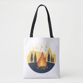 Retro-Sommercamp-Grafik-Tasche Tasche