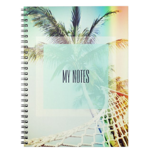 Retro Sommertime Custom-Notebook Notizblock (Vorderseite)