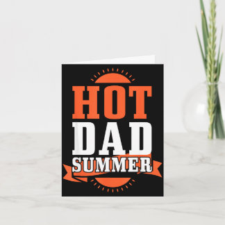 Retro-Sommerurlaub heißer Vater Sommerfamilie Karte