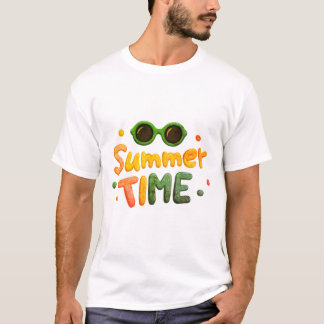Retro-Sommerzeit-T-Shirt – Urlaub T-Shirt