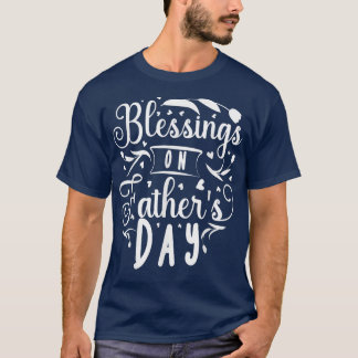 Retro Son Daughter Familie passt Segen auf Fett T-Shirt