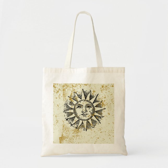 Retro Sonne Tragetasche (Vorne)