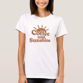 Retro-Sonnen-Grafik-T-Shirt 'Kaffee und Sonnensche T-Shirt