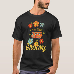 Retro Sonnenblume Hippie Bleibe Groovy Positive Mi T-Shirt