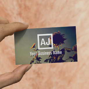 Retro Sonnenblume-morgens Fotografie Visitenkarte