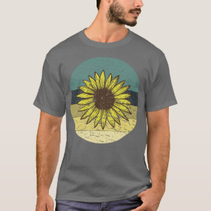 Retro-Sonnenblume T-Shirt