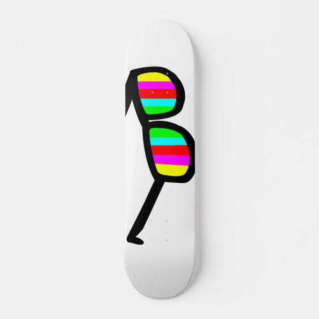 Retro-Sonnenbrille Longboard Skateboard (Vorne)