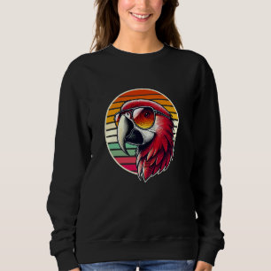 Retro Sonnenbrille Macaw Parrot Parrots Sweatshirt