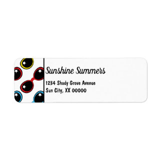 Retro-Sonnenbrille Primärfarben Personalisiert