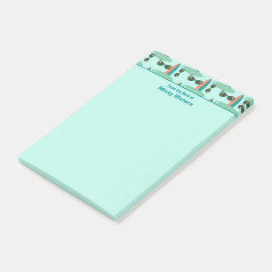 Retro Sonnenbrillen und Surfbretter personalisiert Post-it Klebezettel