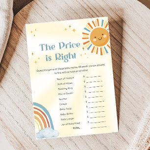 Retro-Sonnenschein-Baby-Shower-The-Price-Is-Right-