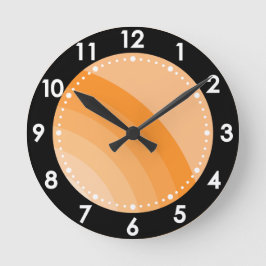 Retro-Sonnenstrahl-Regenbogen Runde Wanduhr