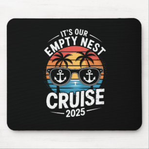 Retro Sonnenuntergang 2025 Unsere leere Nest-Kreuz Mousepad