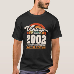 Retro-Sonnenuntergang 24 Jahre großartig Geboren 2 T-Shirt