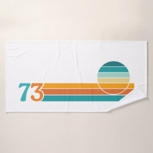 Retro Sonnenuntergang 73 Badehandtuch