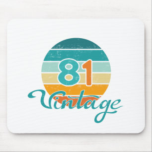 Retro-Sonnenuntergang 81 Vintage-Distressed Mousepad