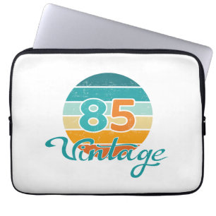 Retro-Sonnenuntergang 85 Vintage abgenutzt Laptopschutzhülle