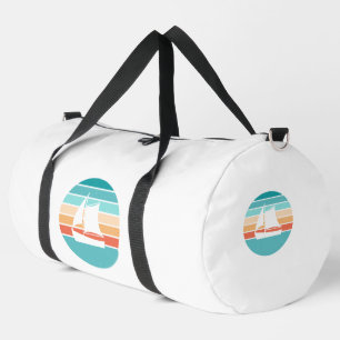 Retro Sonnenuntergang Abgenutzter Effekt + Segelbo Duffle Bag