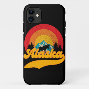Retro-Sonnenuntergang Alaska Juneau Elch 0Berge Wi Case-Mate iPhone Hülle