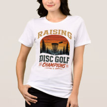 Retro-Sonnenuntergang-Design für Disc-Golf-Champio